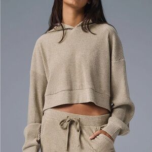 Alo Muse Hoodie in Gravel Heather, XS
